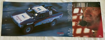 IVAN STEWART POSTER**  - 10'' x 28'' - TOYOTA Motorsports - BFGoodrich - No Fear