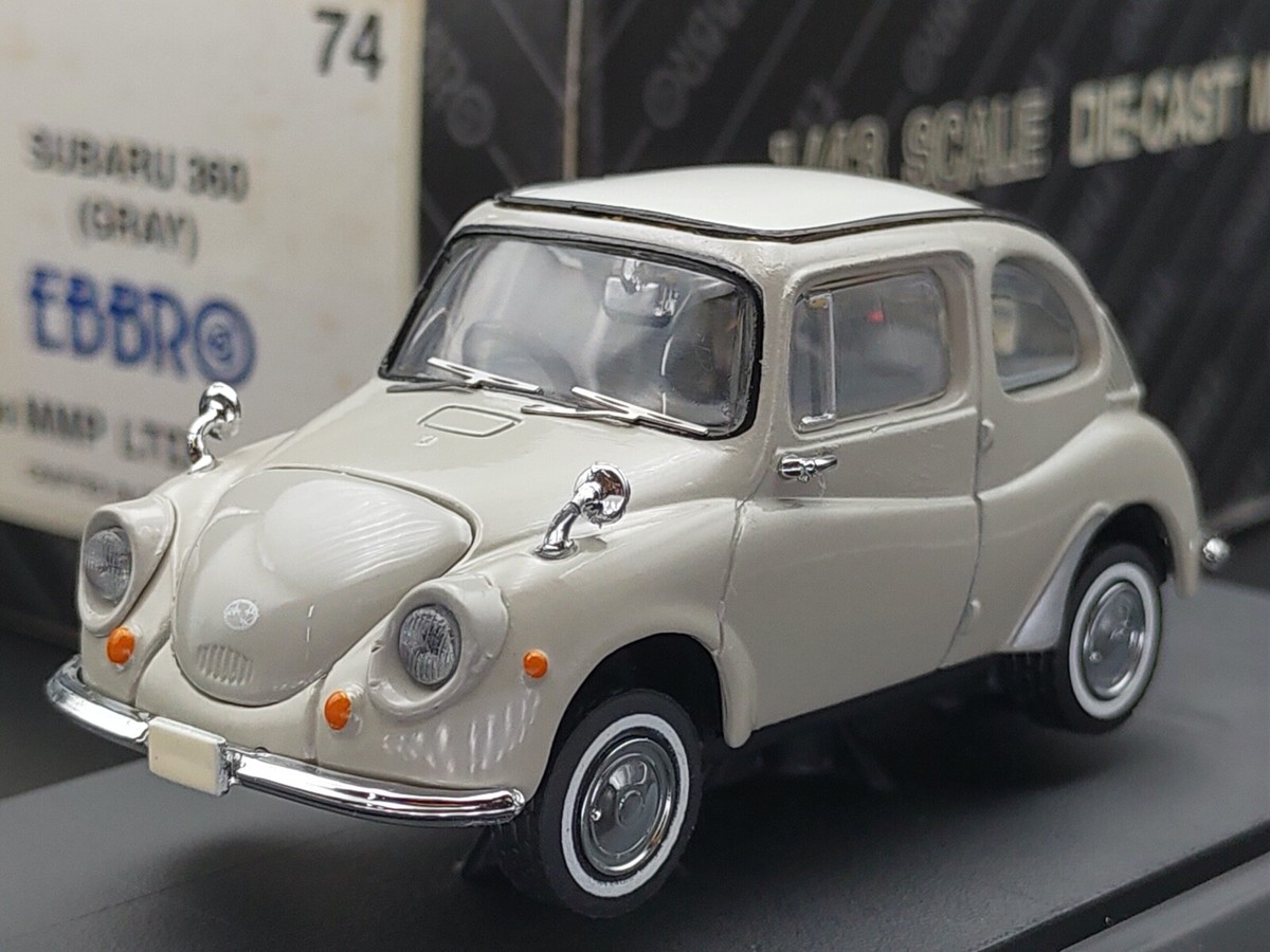 EBBRO 43074 1:43 SCALE 1968 SUBARU 360 DIE CAST MODEL CAR GRAY | eBay