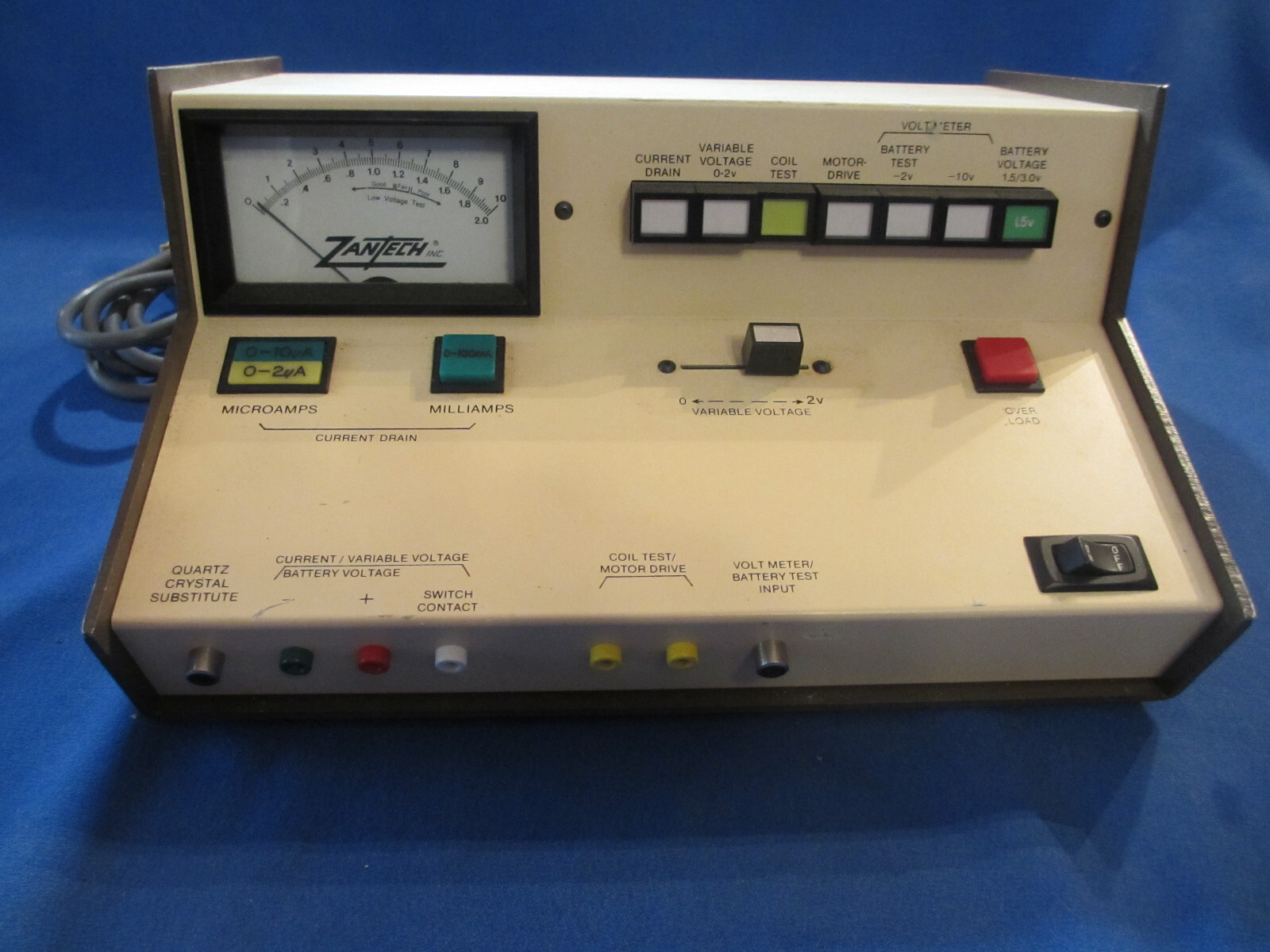 Watchmaker Estate Vintage ZANTECH LCD/LED Voltage and Battery Tester