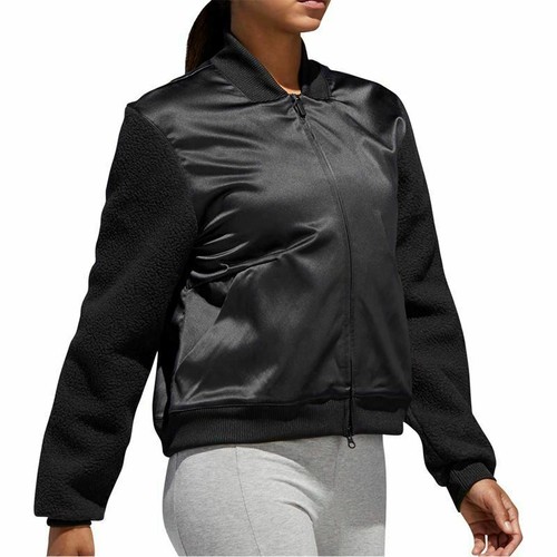 Black Sherpa Bomber Jacket Coat Size 