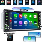 Wireless CarPlay GPS Double Din Car Radio Stereo DVD Player Bluetooth For Toyota