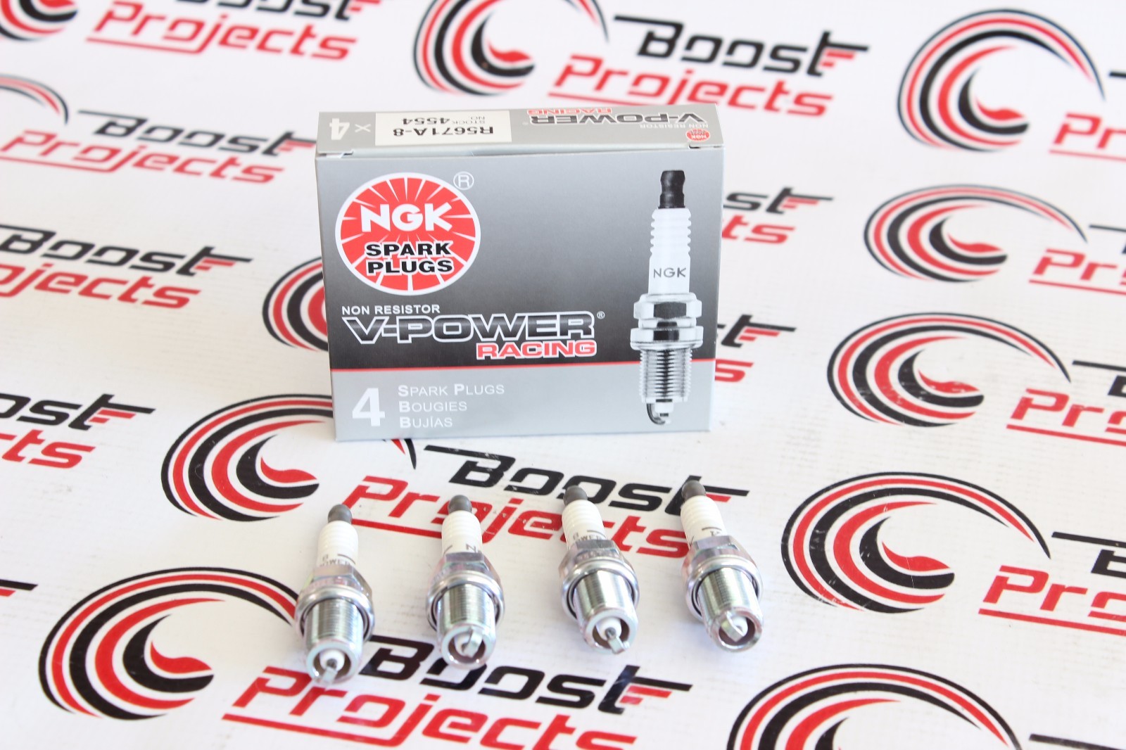 NGK SPARK PLUGS V-Power R5671A-8 Racing Plug Set of 4 4554