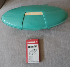 Vintage Singer Buttonholer Attachment and Templates - 1960