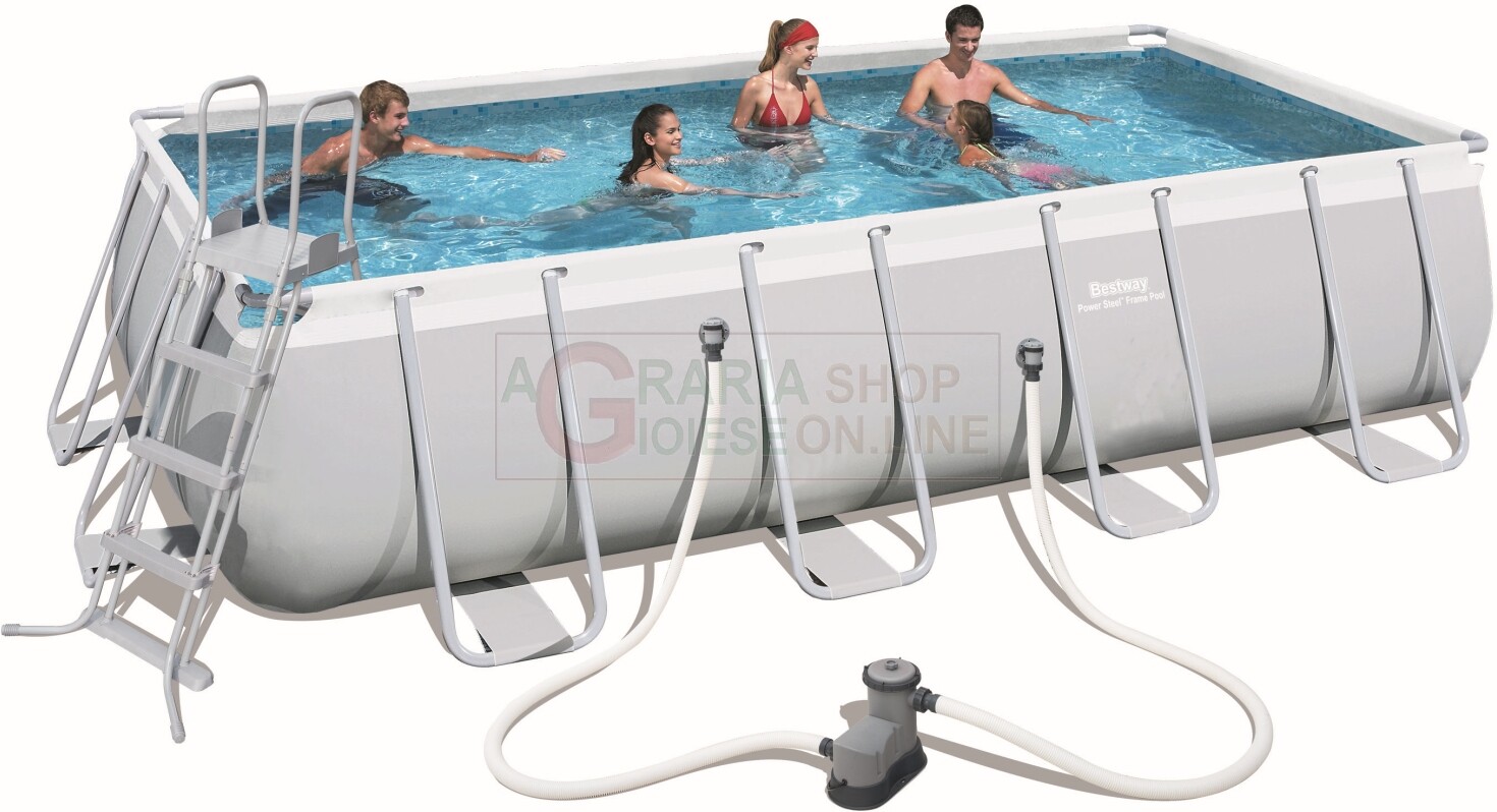 14417 Bestway 56465 Piscina Con Telaio Power Steel Frame Cm. 549X274X122H.