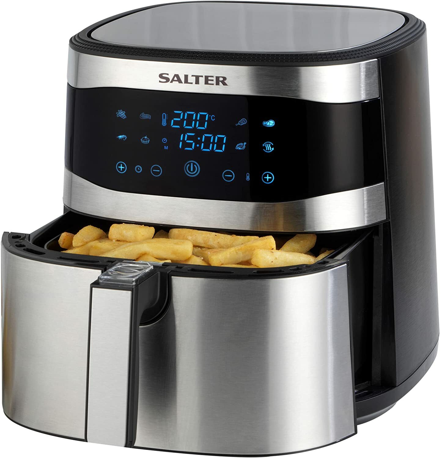 Salter 8L XXL Hot Family Air Fryer Digital Control Timer 1800W 8 Presets