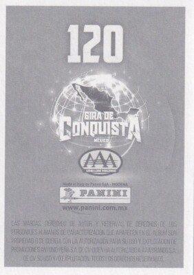 AAA TripleMania XXVI Panini Sticker Wrestling Trading Card Lucha