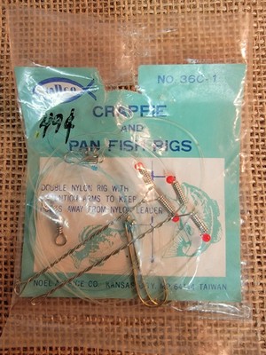 Napco Crappie & Pan Fish Rigs (36C-1) Double Nylon with Extension-Arms 3 Packs