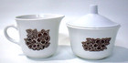Vintage Corelle Expressions Sugar & Creamer Set 2615-15 Batik