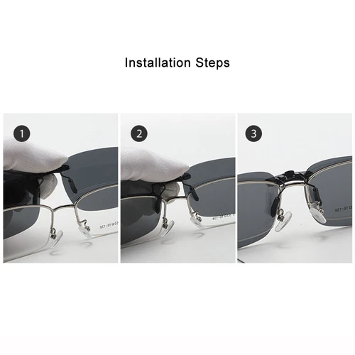 Clip on Sunglasse Polarized Glasses Anti-glare Sunglasses UV400 Goggles NEW - Picture 4 of 28