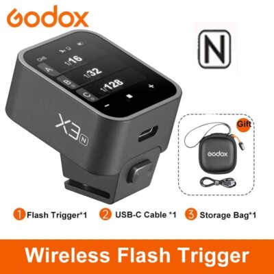 Godox X3-N TTL kabelloser 2.4GHz Touchscreen-Blitzauslöser für Nikon-Kameras