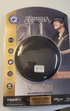 Santana Vision Waterproof Bluetooth Portable Speaker With LED Light Display New
