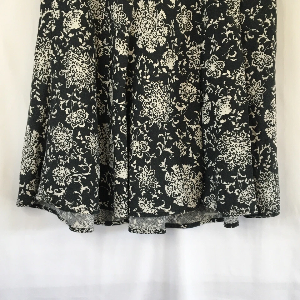Falda midi GAP para mujer tiro medio 100 % lino línea A talla 8 Foto 4 de 4