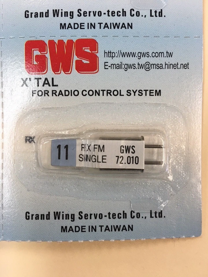 Cristal de conversión único de tamaño estándar GWS para banda GWS y JR 72 MHz Ch. ? Foto 2 de 2