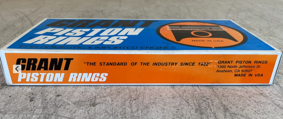 Anillos de pistón Grant - 1314-STD - Se adapta a BMW 1965 - 1972 - 2000cc - Temprano - Ver notas  Foto 4 de 4