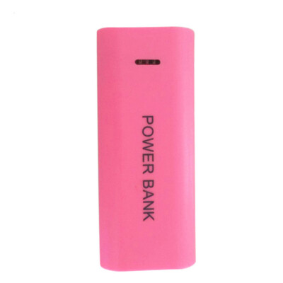 Custodia Power Bank Fai-da-te Per Batteria 18650 - Caricabatterie USB Portatile - Colore Rosa