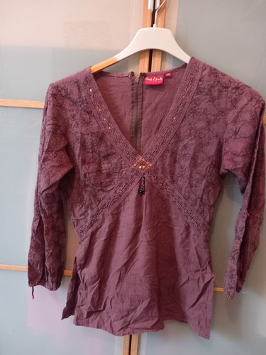 Chemisier Blouse Blanche Taille 44/46 XXL - Marque BM, Occasion Très Bon état