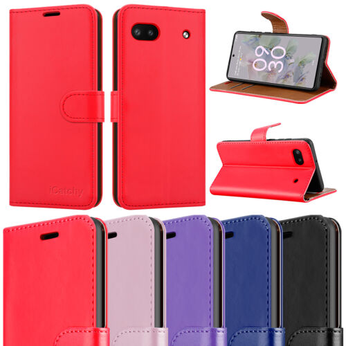 Funda de cuero billetera para Google Pixel 6A con soporte vista cubierta de cierre magnético - Imagen 1 de 52