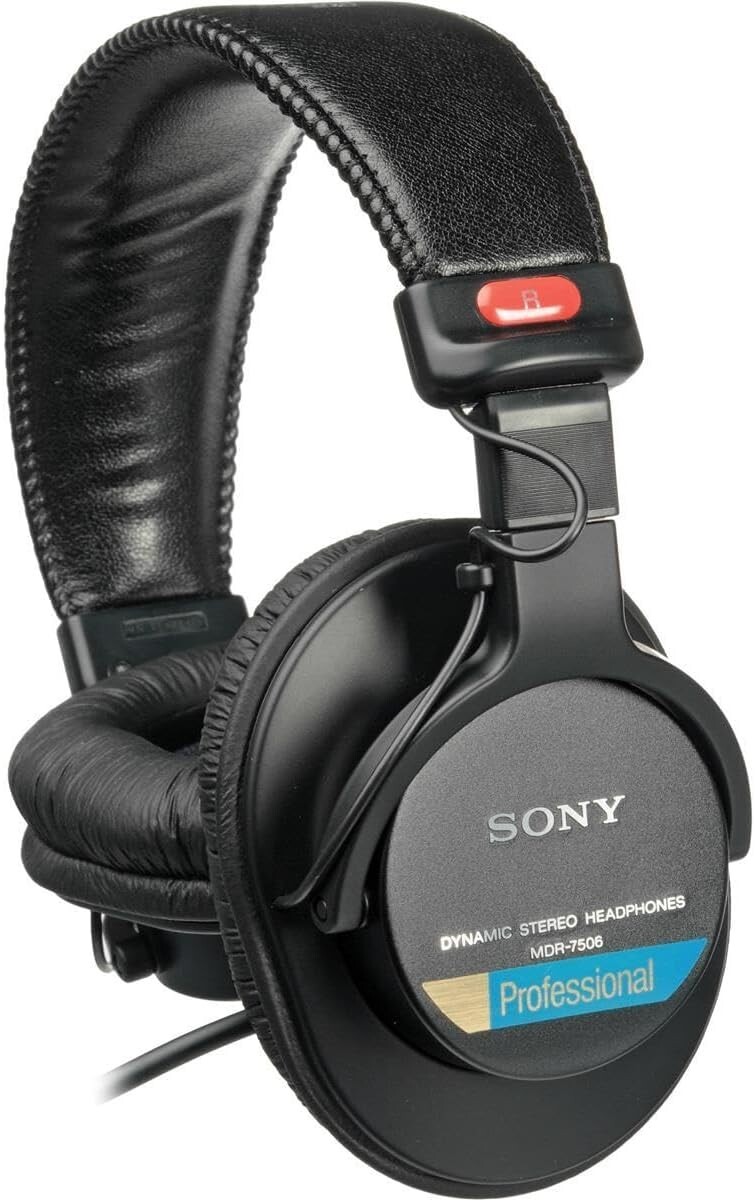 Sony MDR7506 Professional Large Diaphragm Ear-Cup Wired Headphones