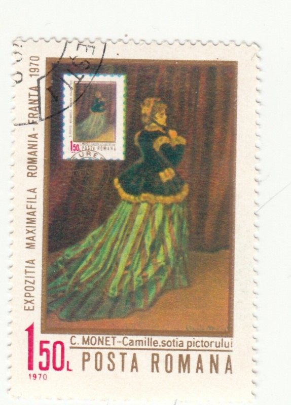 Romania 1970. Camille by Monet. Maximafila Exhibition, SC# 2162 Mi.2837. CTO OG
