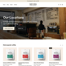 Coffee Roasters Website Design with Free VPS Web Hosting and Installation