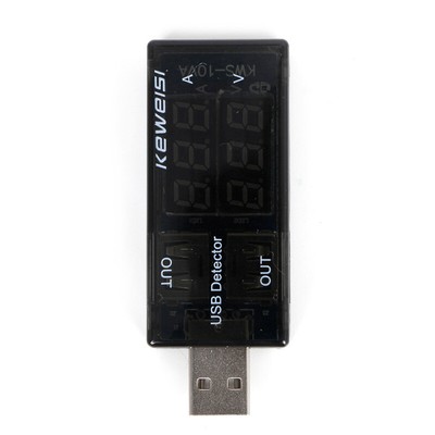 USB Current Tester USB Voltmeter Ammeter Detector Double Row Shows New