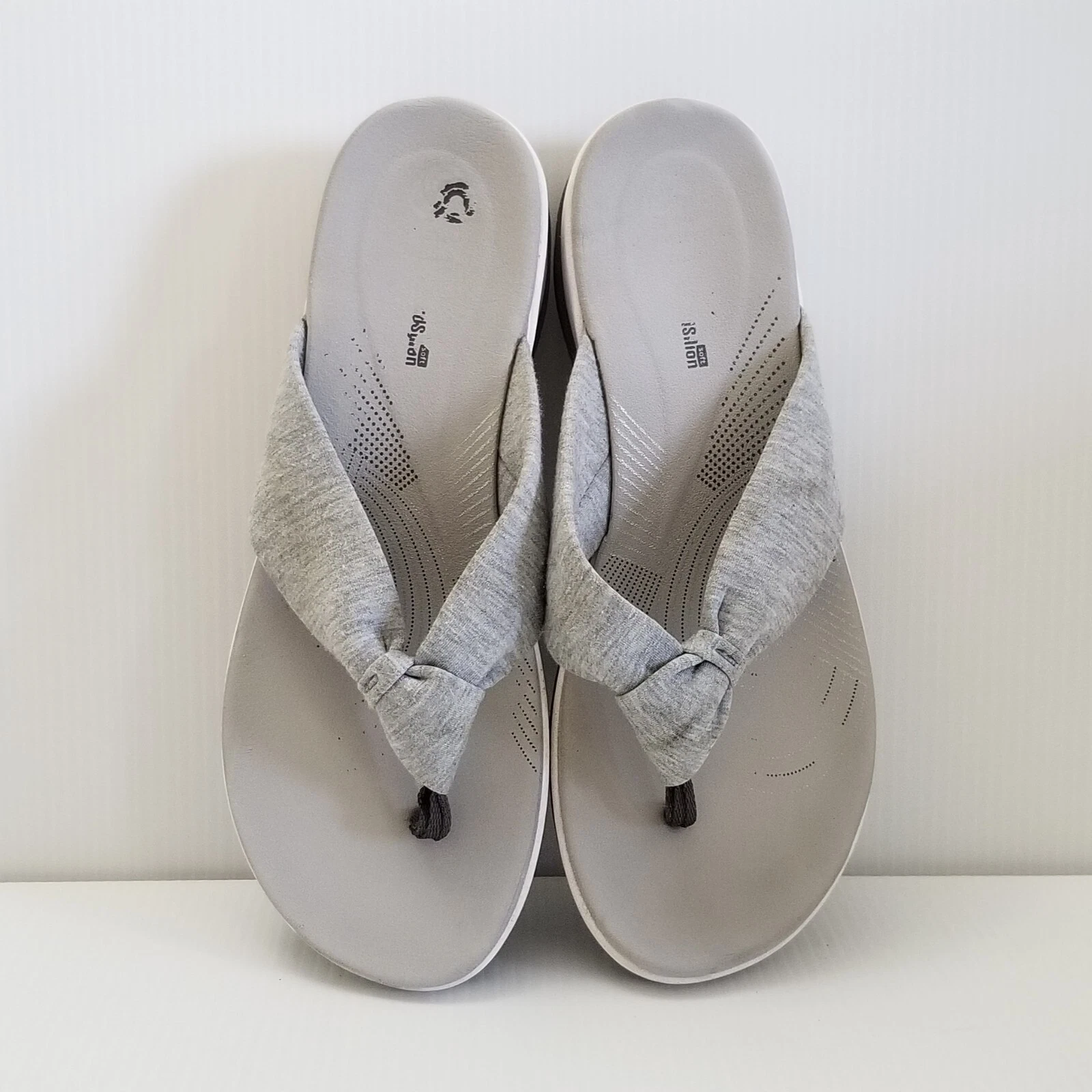 Sandali infradito donna Clarks Cloudsteppers Arla Kaylie grigio taglia 9 M