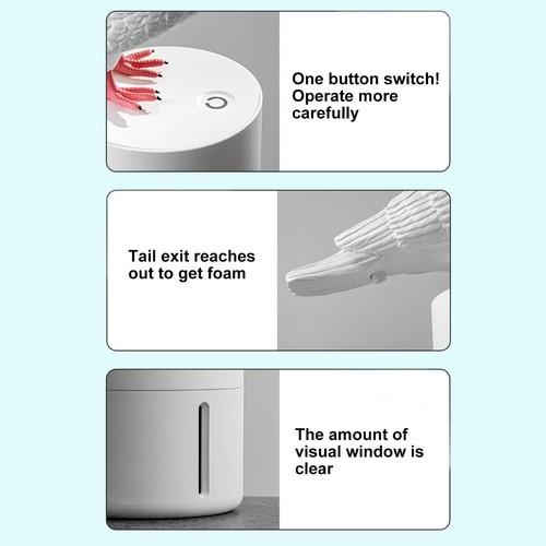 Hygienic Pigeon Soap Dispenser Foam Hand Washer Dispenser Kitchen - Picture 6 of 10