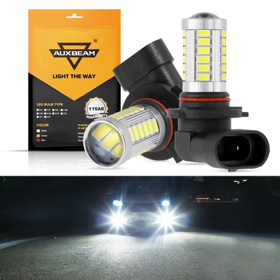 AUXBEAM 9005+H11+H10 9145 LED Headlight High+Low+Fog Bulb Combo Kit 6500K Bright - Image 3 of 4