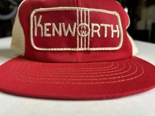 KENWORTH Vintage TRUCKER Mesh SNAP BACK Red  CAP HAT