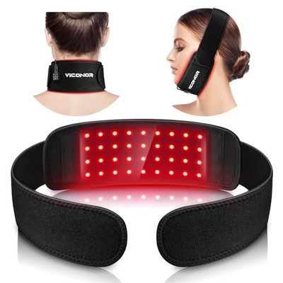 Red Light Therapy Belt for Neck, Near Infrared Light Therapy Belt Wearable Neck