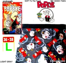 sockopath  POPEYE Men's Boxer Briefs Large 36-38 NEW FREE SHIP w/Track+Insurance