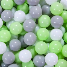 Heopeis 100 Green Soft Plastic Ball Pit Balls for Kids  Toddlers Play Tent Pool