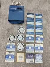 Vintage View Master Lot Projector And 16 Disk