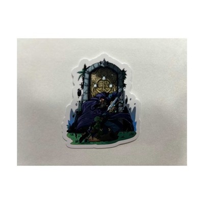 Mimic Gaming Sticker Wizard Guarding Door w/Goblin New