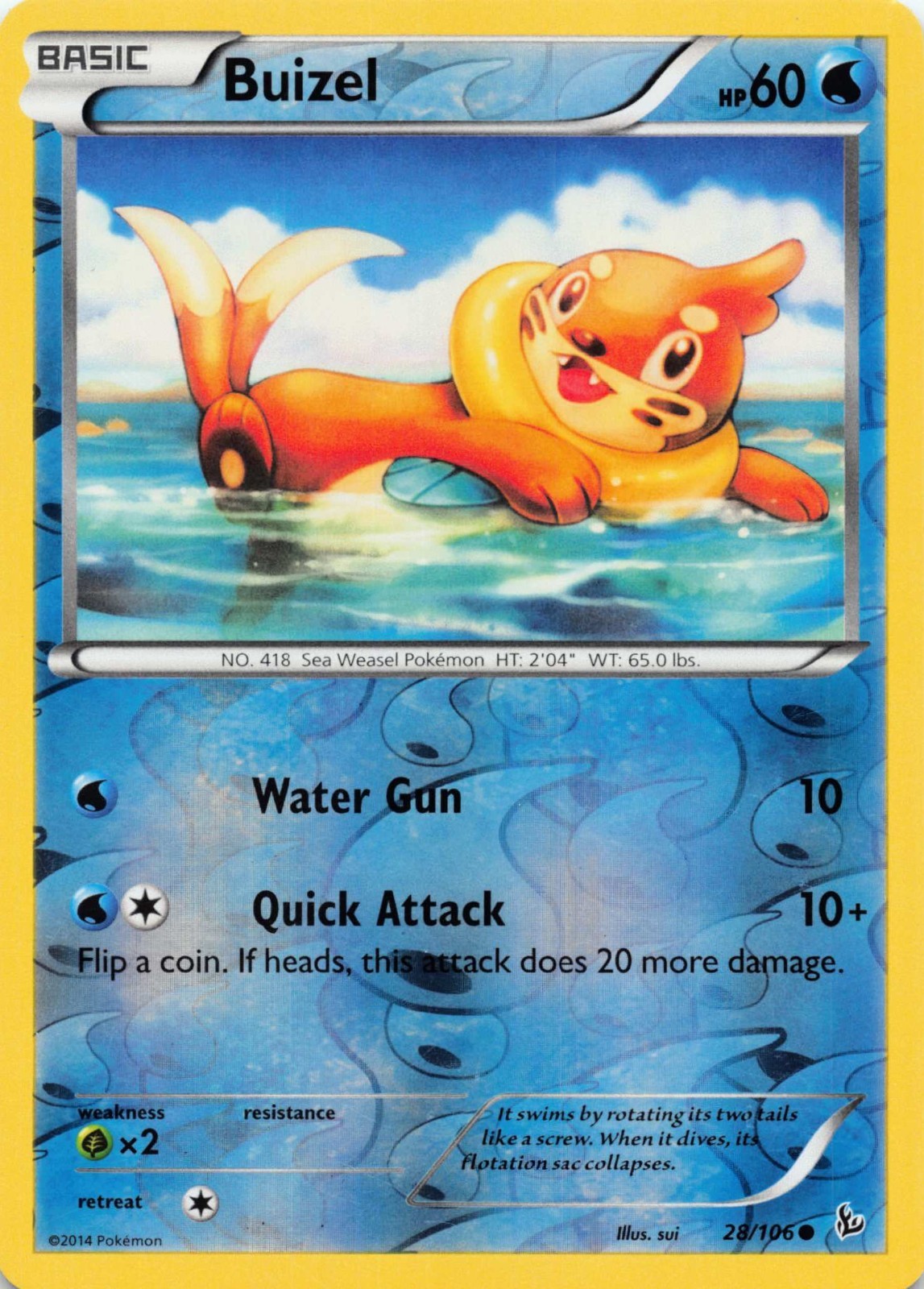 Buizel 28/106 Reverse Holo LP