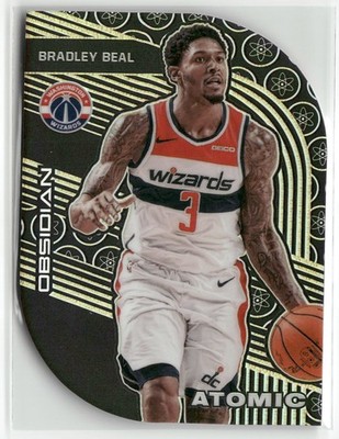2019-20 Obsidian #21 Bradley Beal Atomic Yellow #3/10 Jersey # ☘️321