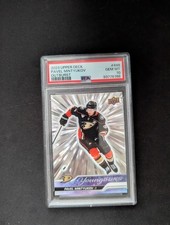 2023-24 Upper Deck Young Guns Pavel Mintyukov RC PSA 10 Outburst ANAHEIM DUCKS