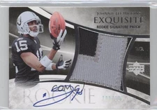 2007 Exquisite Collection /225 Johnnie Lee Higgins RPA Rookie Patch Auto RC 0s3