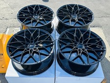 Four NEW Black 19x8 19x8.5 Rims Wheels 5X120 Fits BMW 335i 335xi GT335i 3 Series