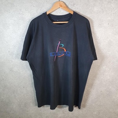 Vintage Bally s Las Vegas Logo USA 90s Single Stitch T-Shirt Herren XL schwarz