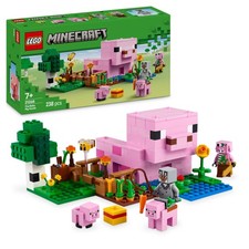 Minecraft The Baby Pig House Toy - Building Set incl. a Hero Figure, Mobs, a ...