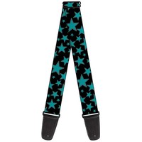 Guitar Strap - Stars/Multi Stars Black/Turquoise (Us Import) ACC NEU