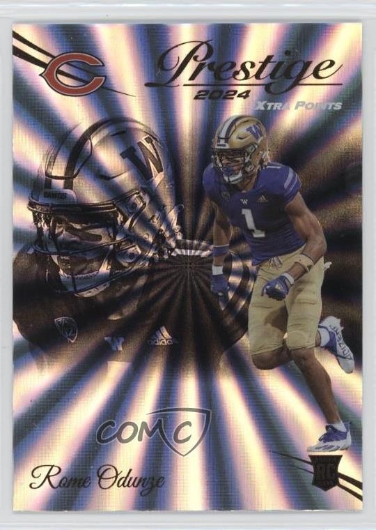 2024 Panini Prestige Rookies Xtra Points Sunburst Rome Odunze #310 Rookie RC