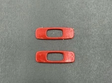 OAKLEY FUEL CELL SUNGLASSES REPLACEMENT SET OF 2 RED ICON SIDE LOGOS TEMPLES