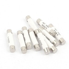 10 Pcs 500V 10A Low Breaking Capacity 6x30mm Cartridge Ceramic Fuses