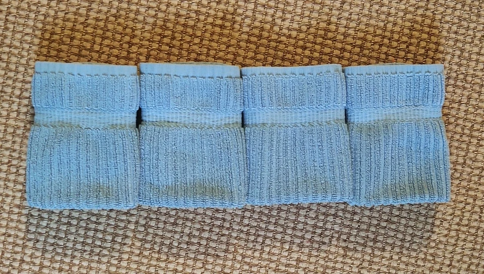 Marca TAG de colección - 4 paños de baño - 100 % algodón - azul - apenas usados Foto 4 de 4