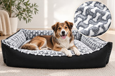 Hundebett XXL Hundesofa Hundeliege Hundekissen 100x70 Plüschvlies + wasserdicht