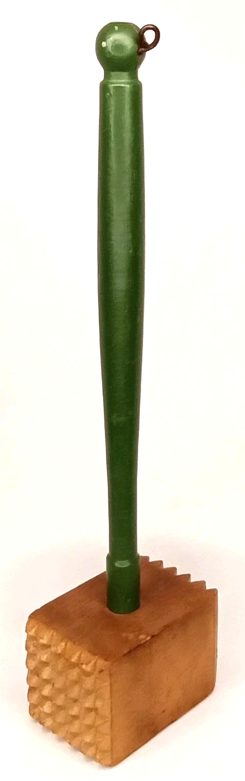 Antique 1920s Wood Meat Tenderizer With Green Handle Tyler Mfg Made In USA
Opens in a new window or 