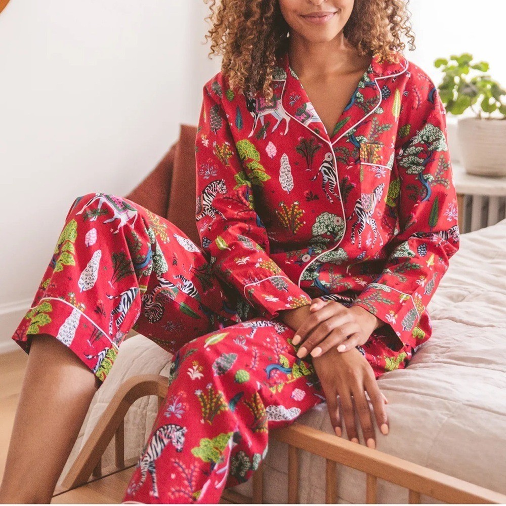 Printfresh Antelope's Forest Long Sleep Set - Rub… - image 1