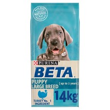 BETA Puppy Large Breed Turkey Dry Dog Food 14kg 2.83 per kilo